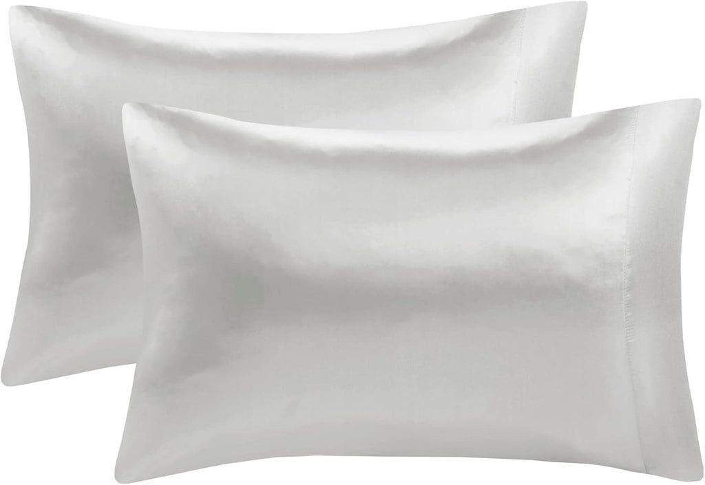 Madisonpark Madison Park Essentials Satin Sheet Set Luxury and Silky with Natural Sheen, Elastic 14" Pocket fits up to 16" Mattress, All Ar…
