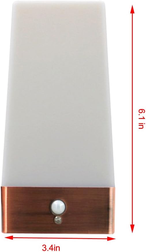 ZEEFO Motion Sensor LED Night Light 3 Modes Battery Powered LED Table Lamp, Sensitive Lights Stairway Bedroom/Bathroom Hallway Emergency…