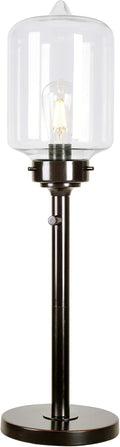 Kenroy Home 32407ORB Casey Table Lamp with Oil Rubbed Bronze Finish, Rustic Style, 28.25" Height, 7.875" Width, 7.875" Depth