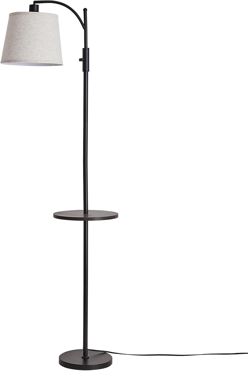 LightingyourhomeandLifewithus AIDENOEY Smart Floor Lamp with Side Table | Stepless Dimming, RGB Multi-Color | Adjustable Swivel Head | Voic…