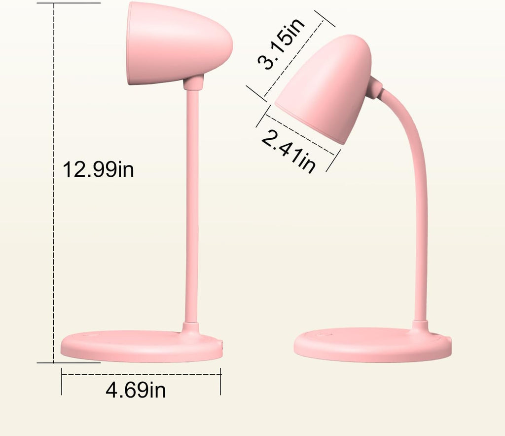 LED Desk Lamp for Home Office,3 Light Colors, Table Lamp, Dimmable Reading Light for Bedside Small Desk Lamp for College Dorm Room, Bedroom…