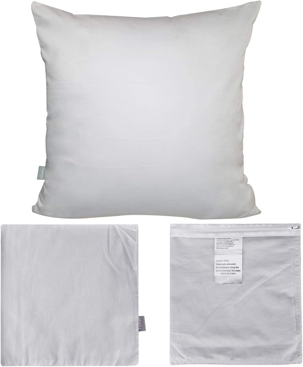 Thmyo 4-Pack 100% Cotton Comfortable Solid Decorative Throw Pillow Case Square Cushion Cover Pillowcase Sublimation Blank Pillow Covers DIY…