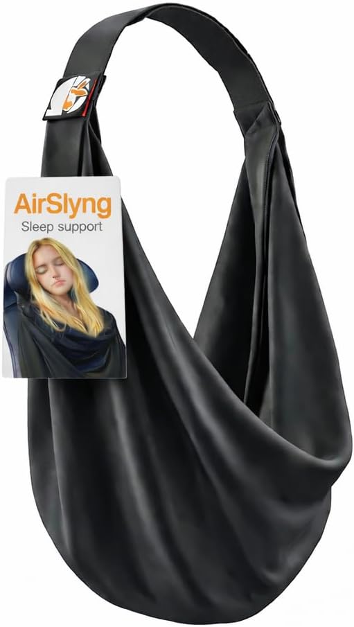 The Slyng-Premium Travel Blanket System – Airplane Sleep Support, Blanket Body Sling for Deep Sleep | Ultra-Soft, Breathable, Compact…