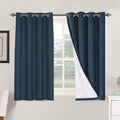 H.VERSAILTEX Linen Blackout Curtains 54 Inches Long 100% Absolutely Blackout Thermal Insulated Textured Linen Look Curtain Draperies…