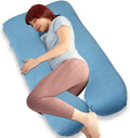 Moonpine MOON PINE Pregnancy Pillow, U Shaped Full Body Pillow for Maternity Support, Sleeping Pillow with Cover for Pregnant Women (Coolin…