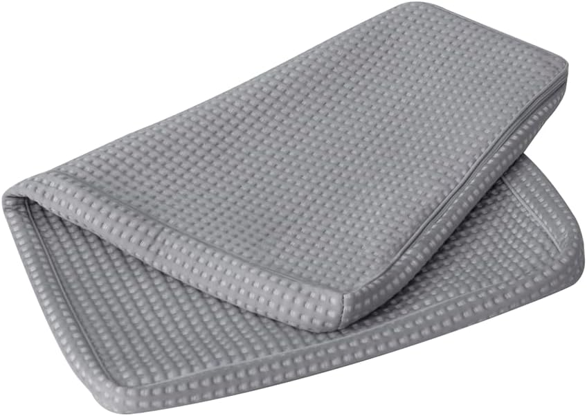 STONECREST Cooling Gusseted Pillow Protector for Memory Foam Pillow- 1 PC, Zipper Premium Gusset Pillow Encasement Covers(Grey, Standard)