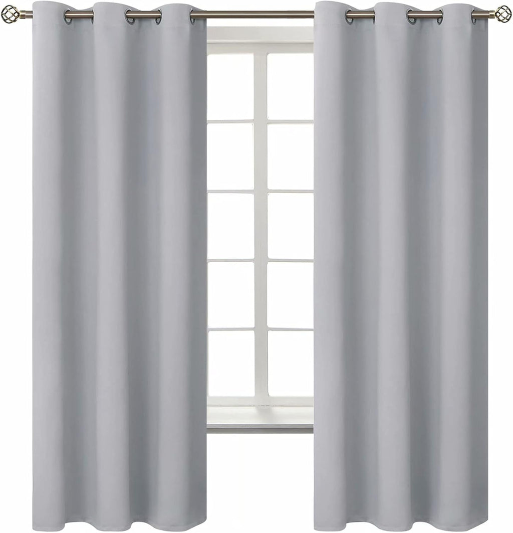 BGment Room Darkening Curtains 63 Inches Long - Grommet Thermal Insulated Drapes Window Treatment Curtains for Bedroom, 2 Panels, 42 x 63 I…