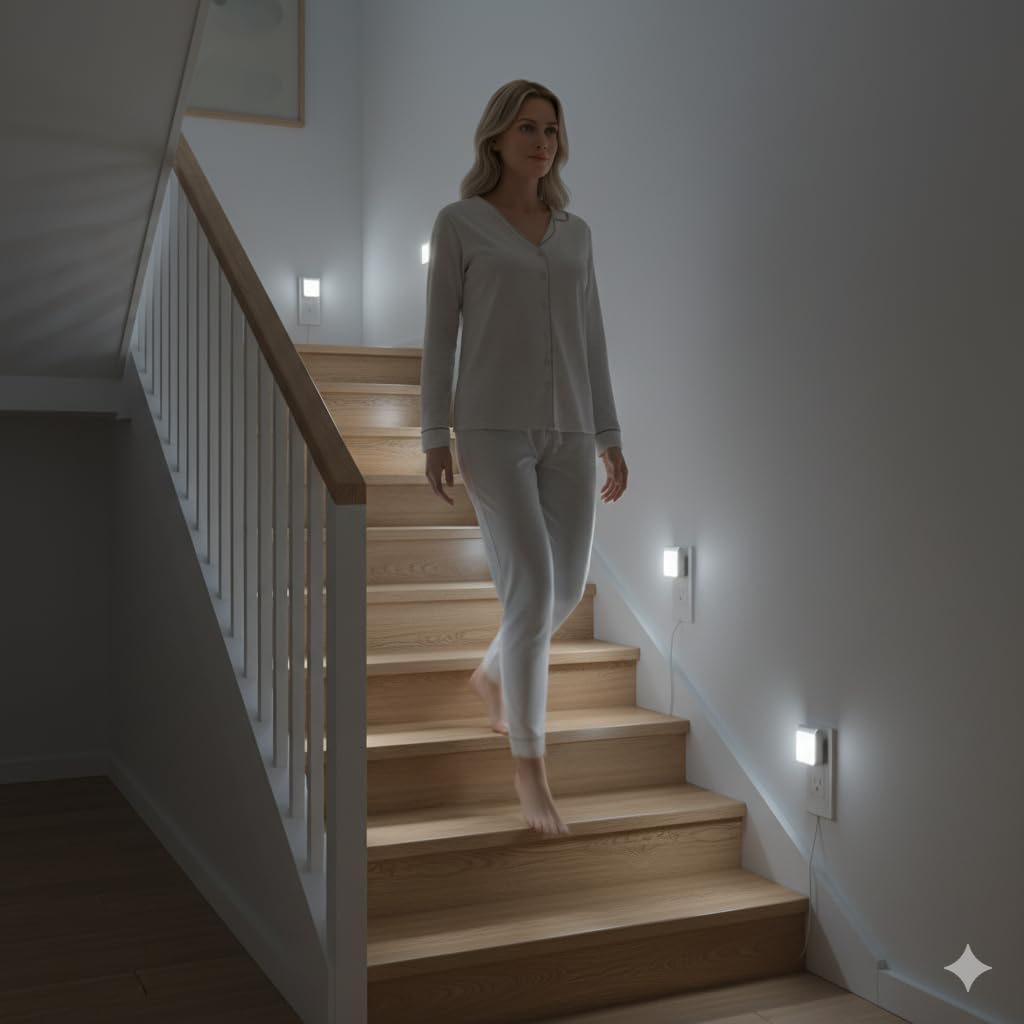 MagicPro Plug-in LED Night Light, Auto Dusk to Dawn Sensor, Adjustable Brightness and Color, Warm White, Cool White Lights for…