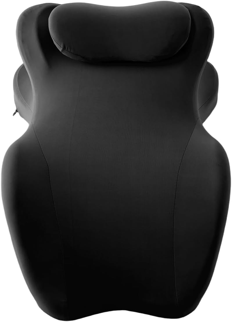 Reading Pillow for Watching tv and Reading in Bed, Ergonomic Wedge Pillow Prone Position with Support More Comfortable (Black, One Size)