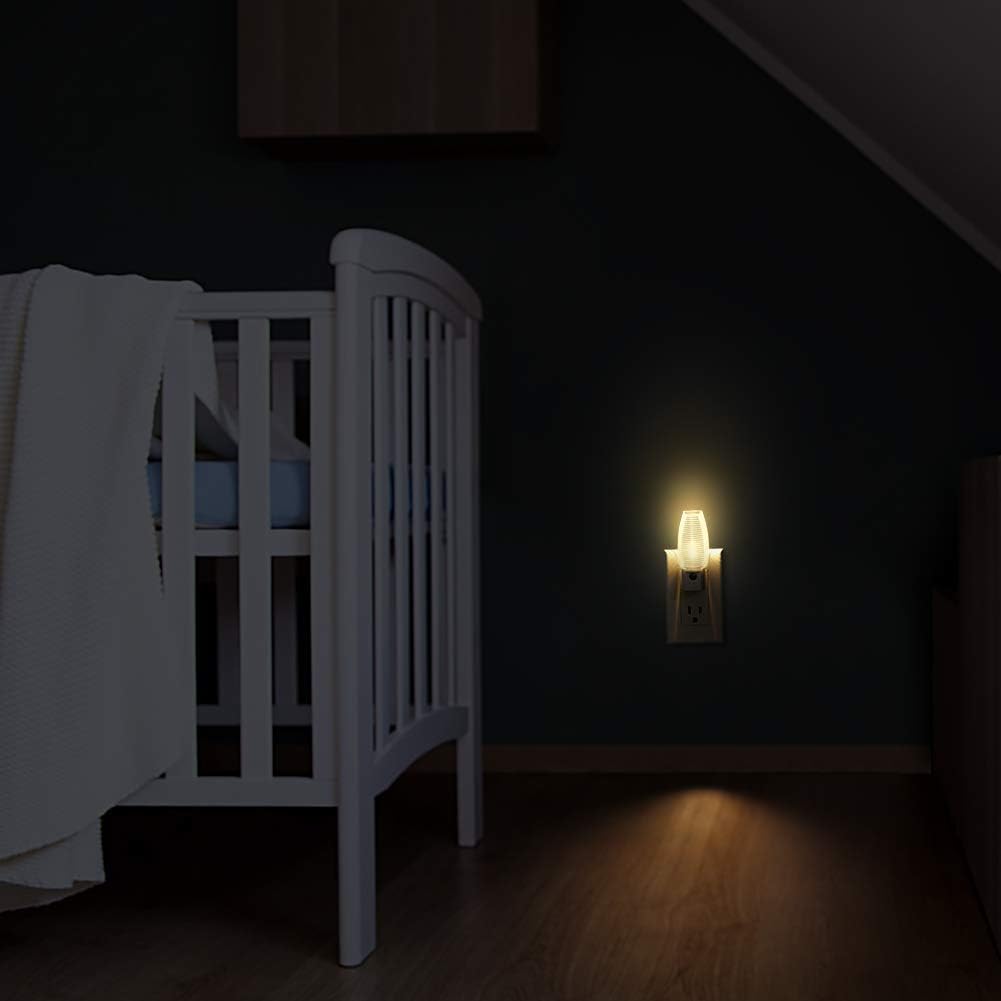 Emotionlite Plug in Night Light, Warm White LED Nightlight, Dusk to Dawn Sensor, Kids, Nursery, Bedroom, Bathroom, Hallway, Stairs…