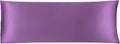 uxcell Body Pillow Cover, 20x54 Inch Purple Silky Satin Body Pillowcases for Hair and Skin, Soft Cooling Smooth Pillow Case with Envelope…