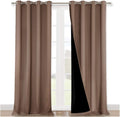 Nicetown Full Shading Curtains 90 inches Long 2 Panels Set for Windows, Super Heavy-Duty Black Lined Blackout Curtains for Bedroom, Privacy…