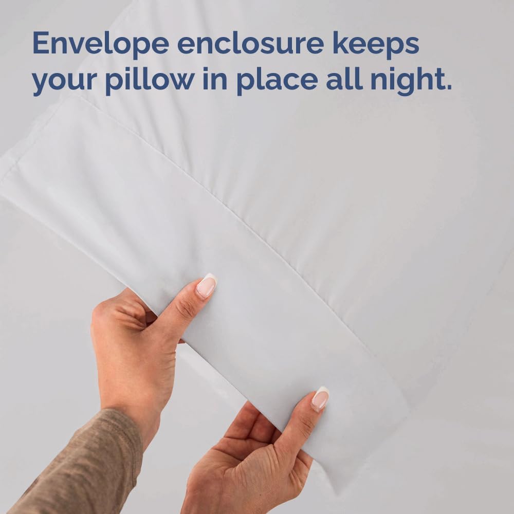 CGKUnlimited Queen Pillow Cases - 2 Pack - Super Soft Pillowcase Covers - Envelope Enclosure - Hotel Quality Pillow Protectors - Wrinkle Fr…
