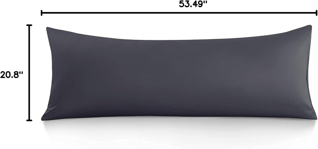 Oubonun 100% Cotton Body Pillowcase - 800 Thread Count/21x54, Moisture Absorbent and Breathable, Hotel Body Pillow Cover for All Seasons, G…