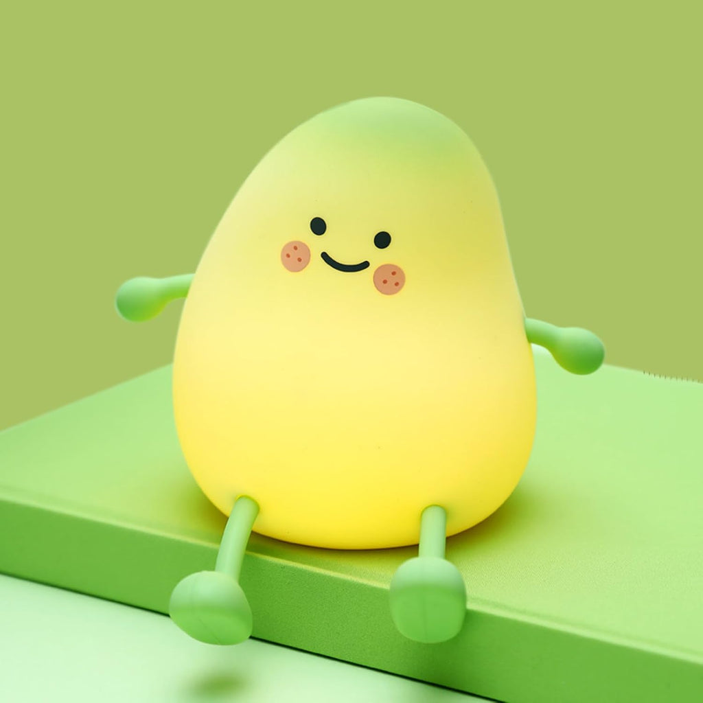 Smoorita Cute Night Light for Kids, Mango Sleep Lamp Warm Light Bedroom Decor Kids Night Light, Silicone Nightlight Baby Nursery Night Ligh…