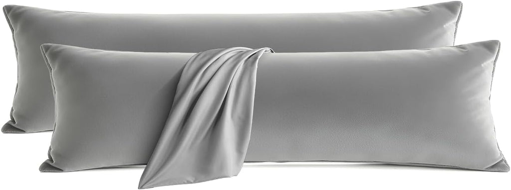QJFabricCO Q&J Fabric Co. Body Pillow Pillowcase Set of 2, Brushed Microfiber 20x54 Pillow Cases, Soft, Wrinkle-Free, Fade-Resistant, Pillow…