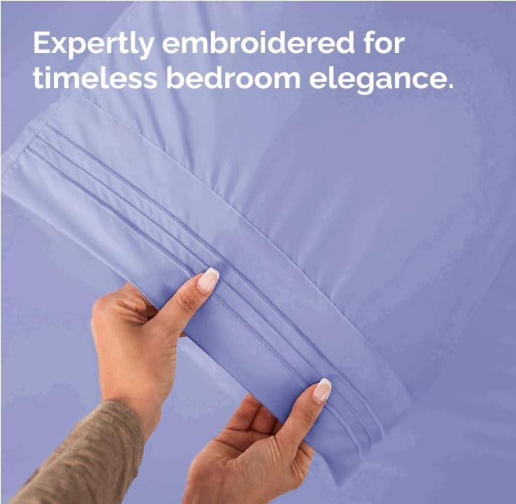 King Pillow Cases Set of 2 - Ultra Soft Hotel Quality Pillowcase Covers - Comfy, Cozy & Wrinkle Free - Shrinkage, Stain and Fade…
