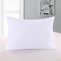 2 Pillow Protectors, Zippered Hypoallergenic Down Proof Pillow Covers, 600 Thread-Count - 100 % Cotton Pillow Protector, White, King Size