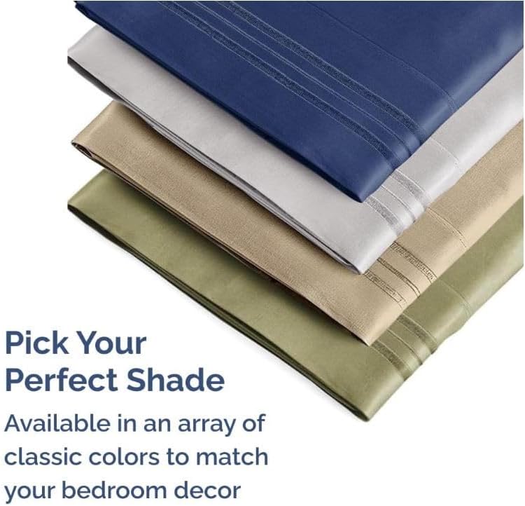 King Pillow Cases Set of 2 - Ultra Soft Hotel Quality Pillowcase Covers - Comfy, Cozy & Wrinkle Free - Shrinkage, Stain and Fade…