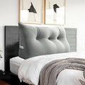 Headboard Pillow Twin for Dorm - Velvet Bed Wedge Headboard Reading Pillow for Sitting in Bed, Positioning Support Backrest Pillow with…