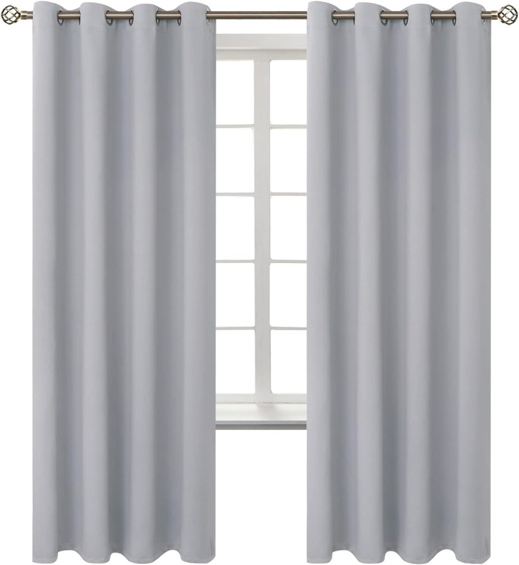 BGment Room Darkening Curtains 72 Inches Long - Grommet Thermal Insulated Drapes Window Treatment Curtains for Bedroom, 2 Panels, 52 x 72 I…