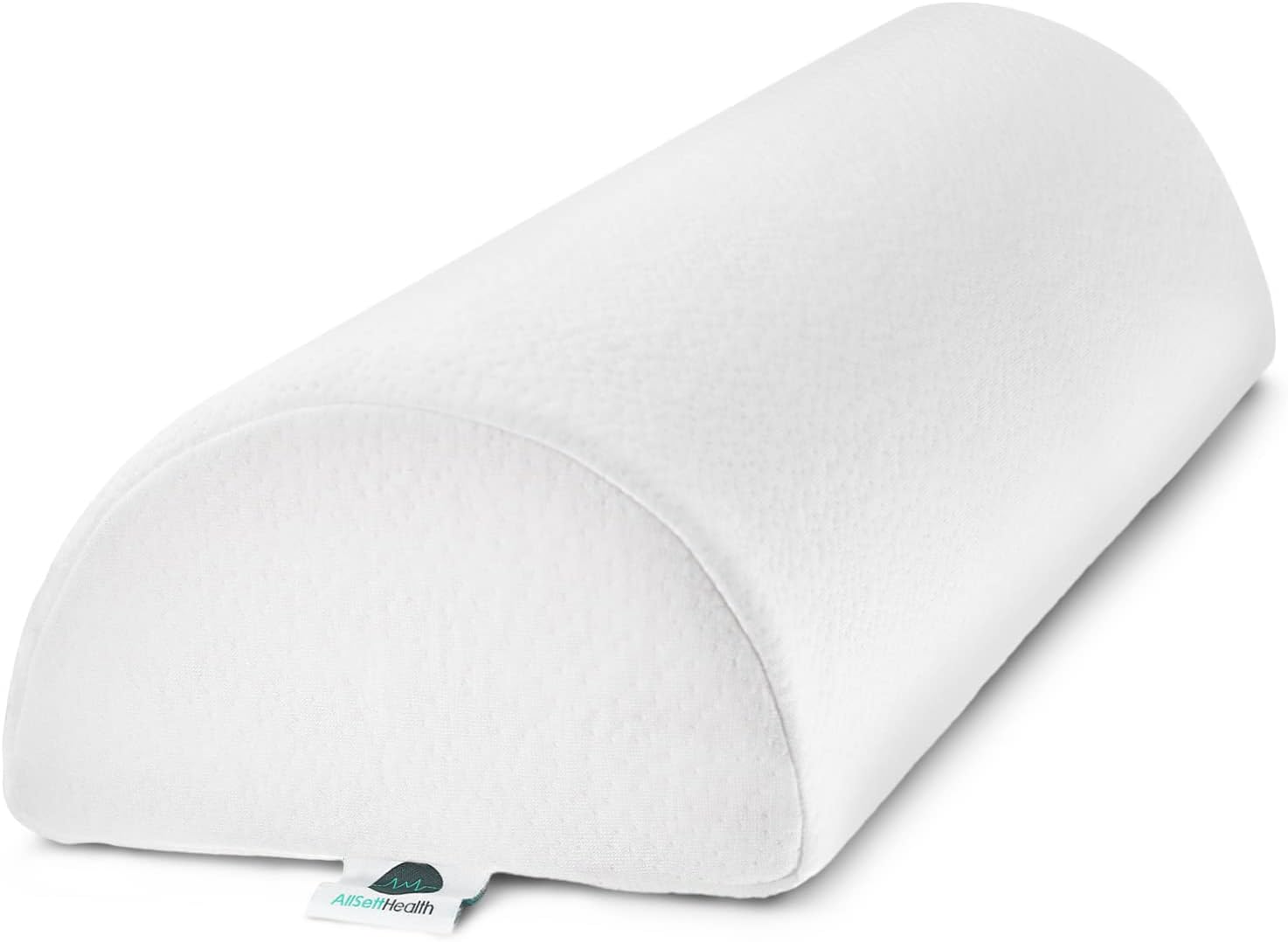 AllSettHealth AllSett everyday comfort Large Half Moon Bolster Pillow for Legs, Knees, Lower Back and Head, Lumbar Support Pillow for…