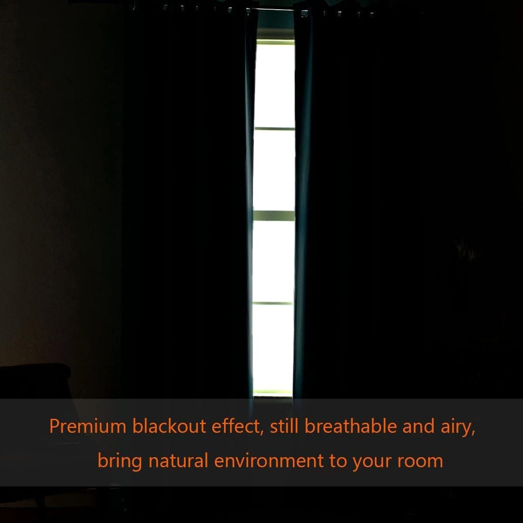 H.VERSAILTEX Blackout Curtains for Sliding Glass Door Room Divider Curtains Noise Reduce Barrier Curtain Panel Portable Window…
