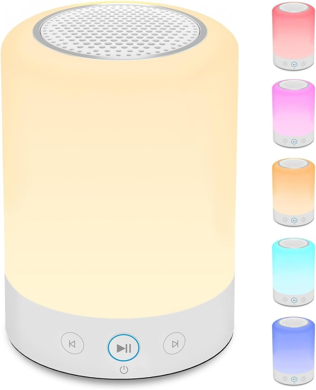 Kipcush® Night Lights, White Noise Machine – 20 Non-Looping Sleep Sounds, Rechargeable Battery, Touch Control