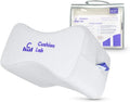Cushionlab Cushion Lab Extra Dense Orthopedic Knee Pillow for Back, Leg Pain, Hip, Pregnancy, Sciatica & Joint Pain - Memory Foam Wedge Pi…