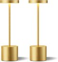 Kakanuo Gold Cordless Lamp Set, Rechargeable Lamps, 3 Color Temperature, LED Outdoor Wireless Lamp, Battery Operated Lamps, Stepless…