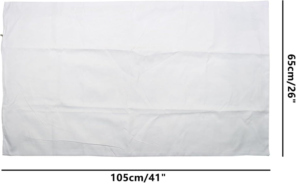Feather Proof Pillow Covers, WINCUR Waterproof Pillow Protectors with Zipper, White Soft Pillowcases for Sofa Couch and Bed, Machine…