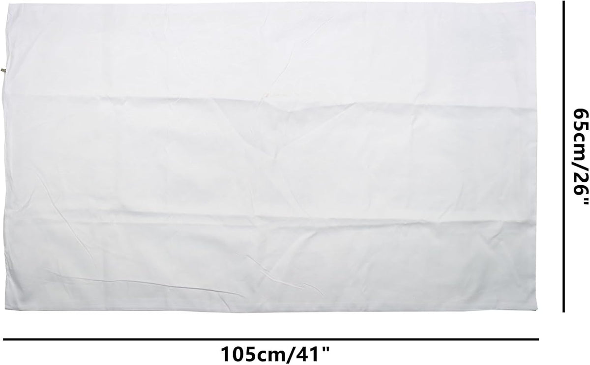 Feather Proof Pillow Covers, WINCUR Waterproof Pillow Protectors with Zipper, White Soft Pillowcases for Sofa Couch and Bed, Machine…