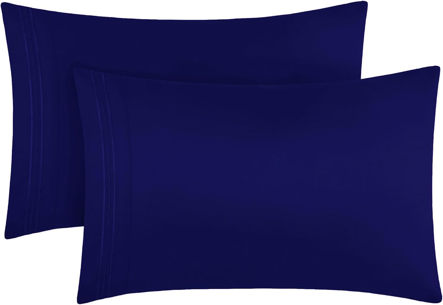 Mellanni Pillow Cases - Luxury, Extra Soft, Cooling Pillow Covers - 2 PC Iconic Collection Pillowcases - Envelope Closure (King 20"x40", Ro…