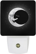 YKJAHSD Cute Lunar Eclipse Night Light, Plug into Wall Decor Nightlights for Bedroom, Bathroom, Hallway, Kitchen, with Dusk to Dawn…