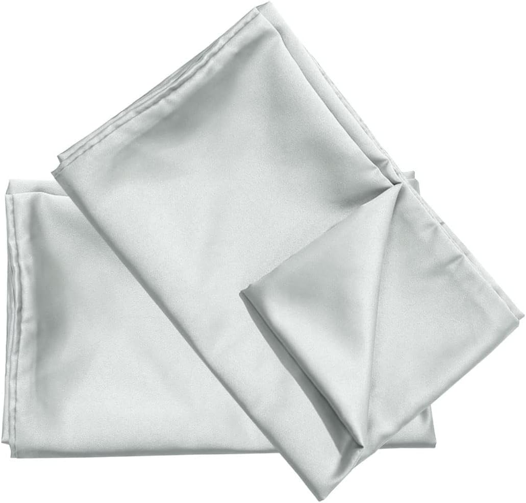 uxcell 2 Pack Silk Satin Pillowcase for Hair and Skin, Cool, Silky, Soft Breathable Pillow Cases King Size 20x36 Inch Sateen Pillowcase Lig…