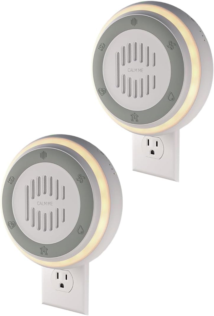 calmme 2-Pack Calm Me White Noise Sound Machine for Office Privacy & Noise Canceling, Plug in Fan Noise Machine for relaxation Offices…