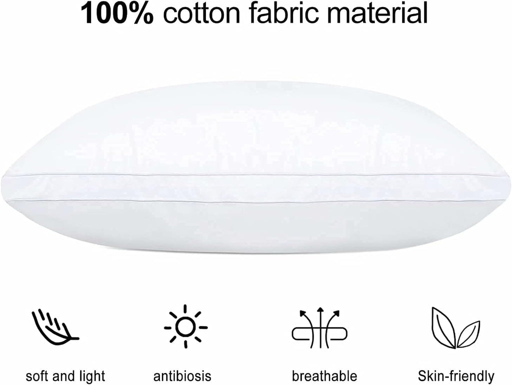 Jicuse Bed Pillows for Sleeping 1 Pack, Standard Size, Luxury Hotel Collection Pillow, Soft Fluffy and Great Support Down Alternative Filling,…