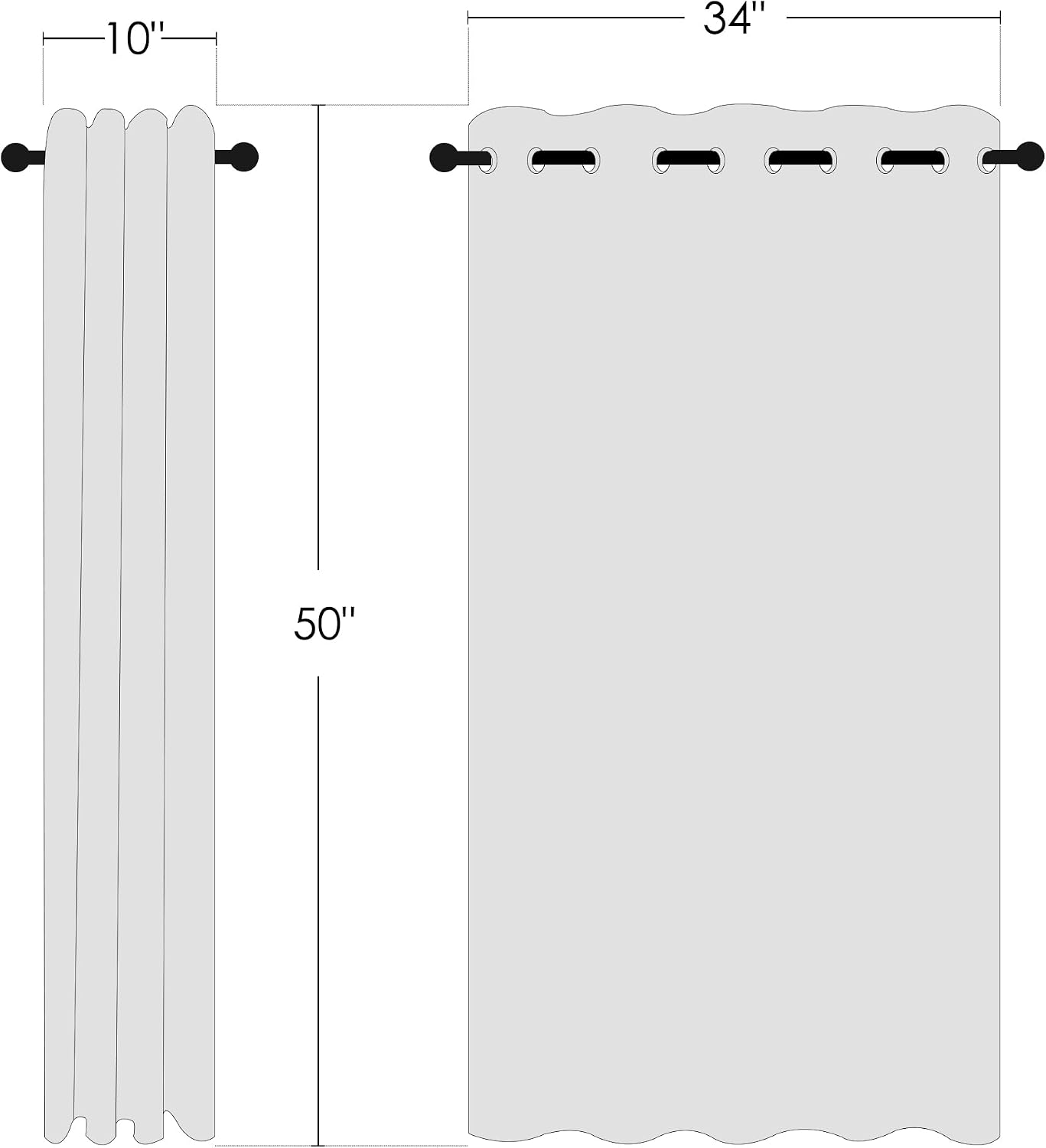 NICETOWN Bedroom Blackout Curtains and Drapes - Window Treatment Thermal Insulated Solid Grommet Blackout Draperies for Kitchen/Cafe…