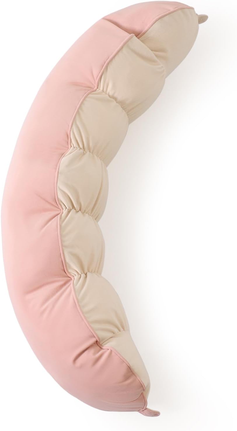 Peallow(Pat. Pend) – Long Round Body Pillow for Adults, Bolster Pillow for Sleeping, Soft and Supportive Pillow for Sleeping & Lumbar…
