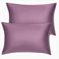 uxcell King Satin Pillowcase with Zipper, Super Soft and Luxury, Silky Pillow Cases Covers Set of 2, 21"x37", Mauve