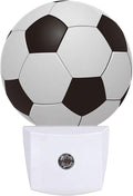 Football Plug in Night Light Auto Light Round Lamps Energy Saving Gift for Women Men Friends