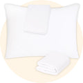 SafeandSound Standard Size Waterproof TPU Coating Pillow Protector with Zipper, Cotton Breathable Quiet Pillow Encasement Superior Moisture…