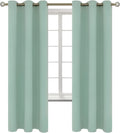 BGment Blackout Curtains - Grommet Thermal Insulated Room Darkening Bedroom and Living Room Curtains, Set of 2 Panels (42 x 72 Inch, Frosty…