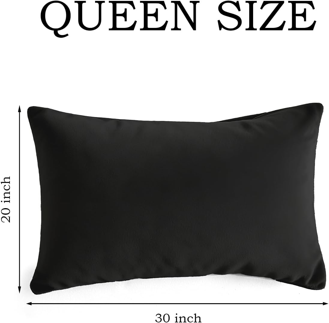 QJFabricCO Q&J Fabric Co. Queen Pillow Cases Set of 2, Brushed Microfiber Pillowcases, Soft, Wrinkle-Free, Fade-Resistant, Pillow Cases Envelope…
