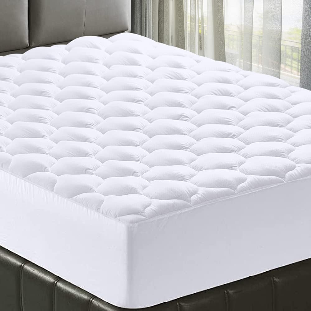 Matbeby Full XL Mattress Pad - Cooling Breathable Mattress Topper, Quilted Fitted Mattress Protector, Pillow Top Mattress Cover with 8-21"…