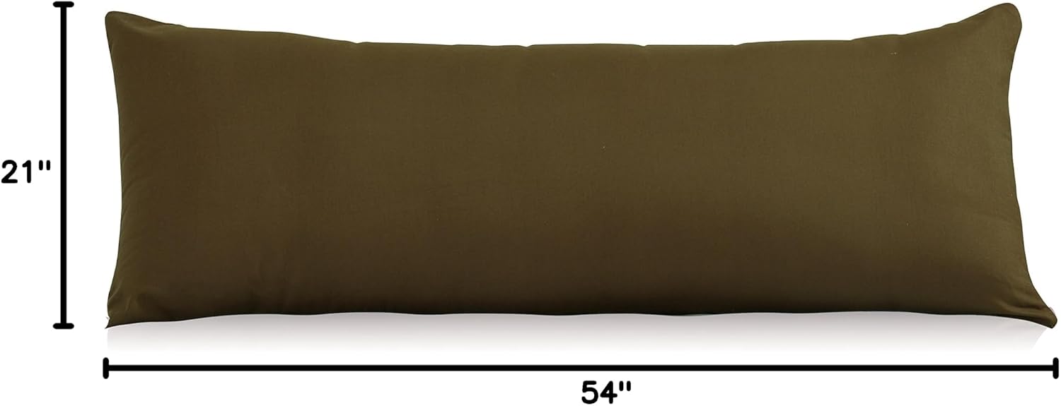 EVOLIVE Ultra Soft Body Pillow Cover 21"x54", Cozy Microfiber Pillowcase with Hidden Zipper, Breathable, Perfect for Pregnancy & Side…