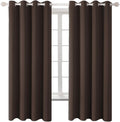 BGment Blackout Curtains for Bedroom - Grommet Thermal Insulated Room Darkening Curtains for Living Room, Set of 2 Panels (52 x 72 Inch, Br…