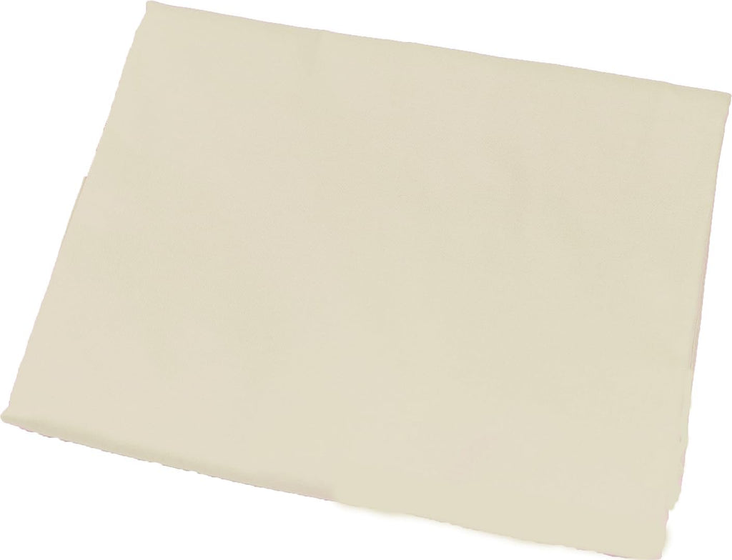MoonRest ® Wedge Pillow Cover 100% Cotton, Zippered Wedge Pillow Case Protector, Soft, Breathable & Hypoallergenic 25x25x12” - Ivory Cotton