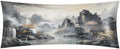 Aglebo Scenery Mountain Body Pillow Covers Super Soft Satin Decorative Pillowcase with Hidden Zipper Cooling Breathable Case Rectangle Cove…