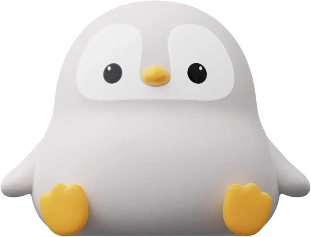 Atsuinightlight ATSUI Penguin Night Light, LED Squishy Novelty Animal Night Lamp, Food Grade Silicone, 2 Level Dimmable, Nursery Nightlight…